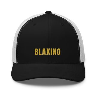 Casquette BLAXING Trucker — Broderie Premium | Noir/Blanc